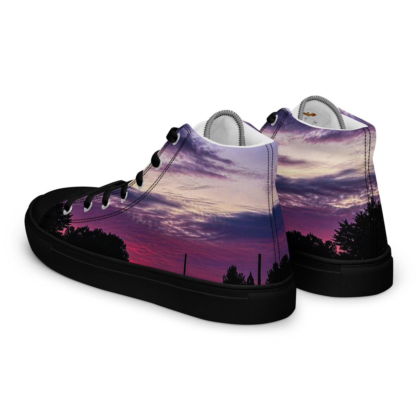 Purple Skylight Men’s high top shoes