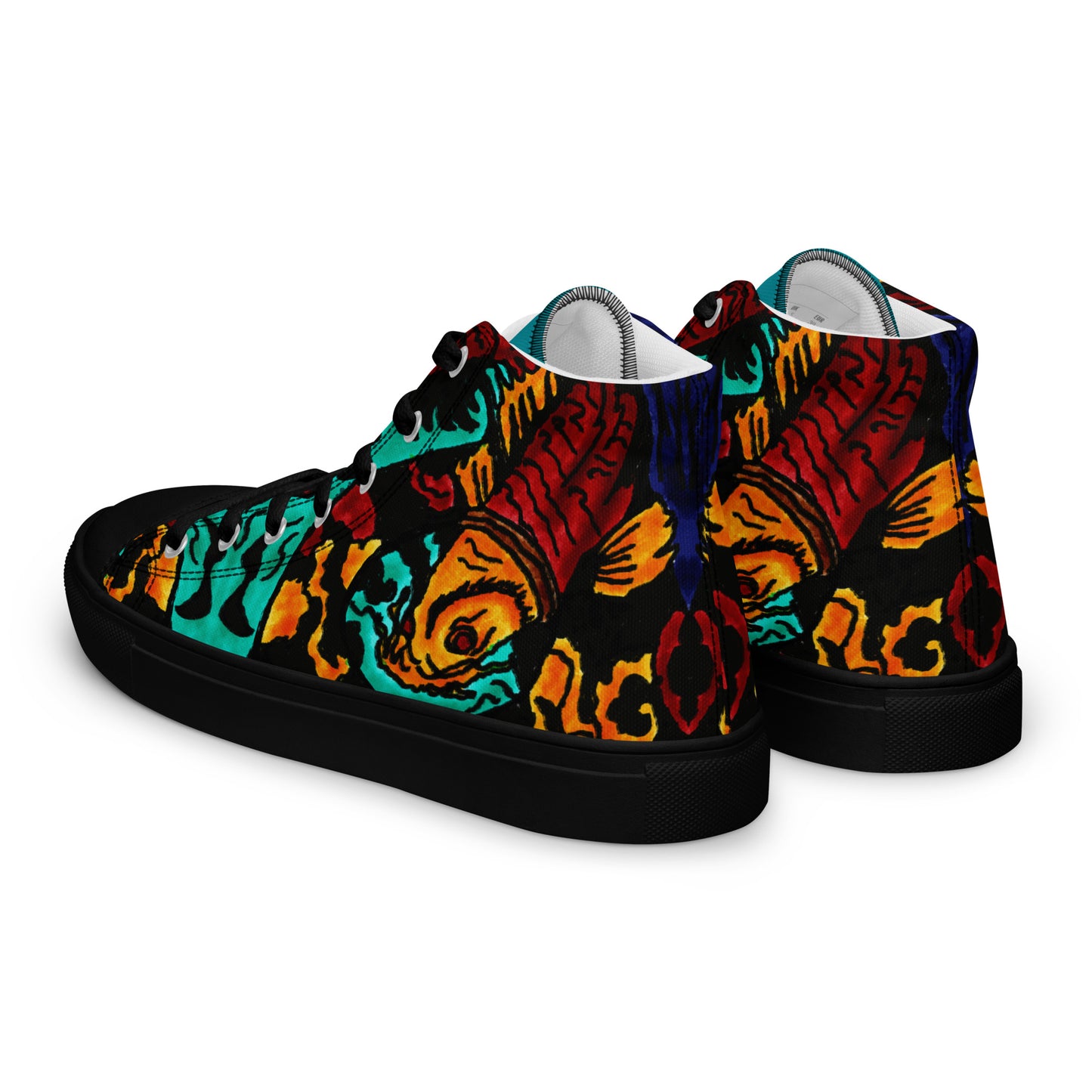 Koi Spiral Men’s high top