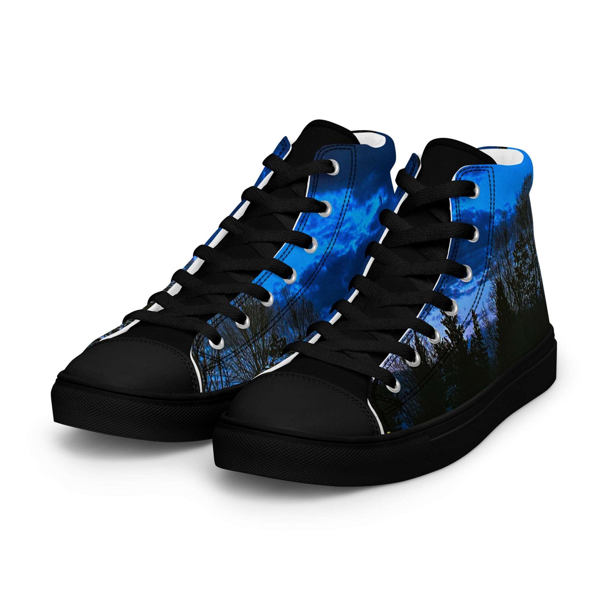 Deep Cyan Sky Men’s high top