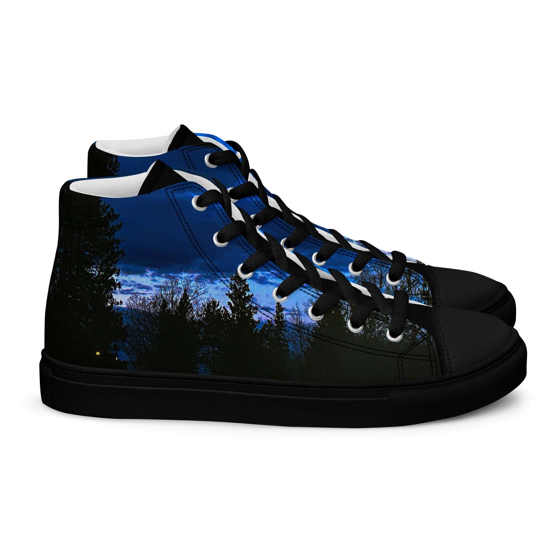 Deep Cyan Sky Men’s high top