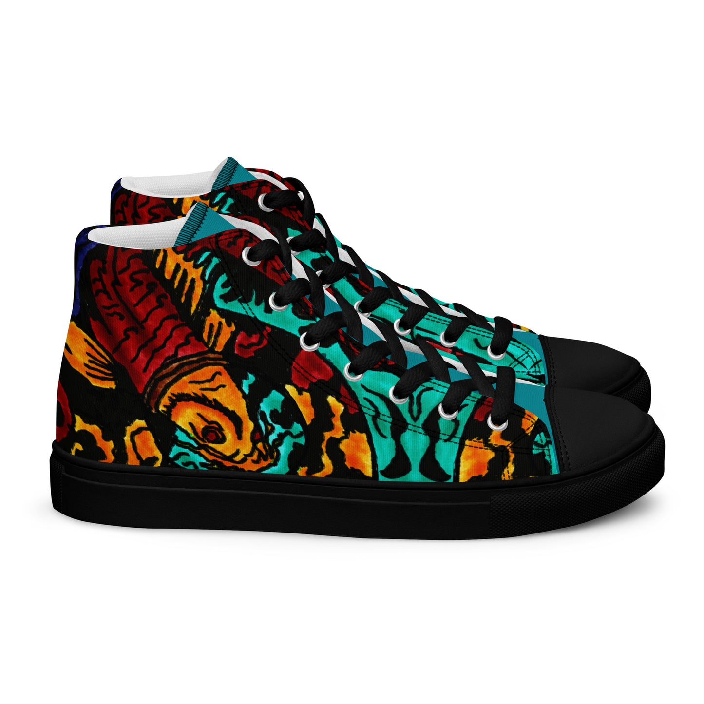 Koi Spiral Men’s high top