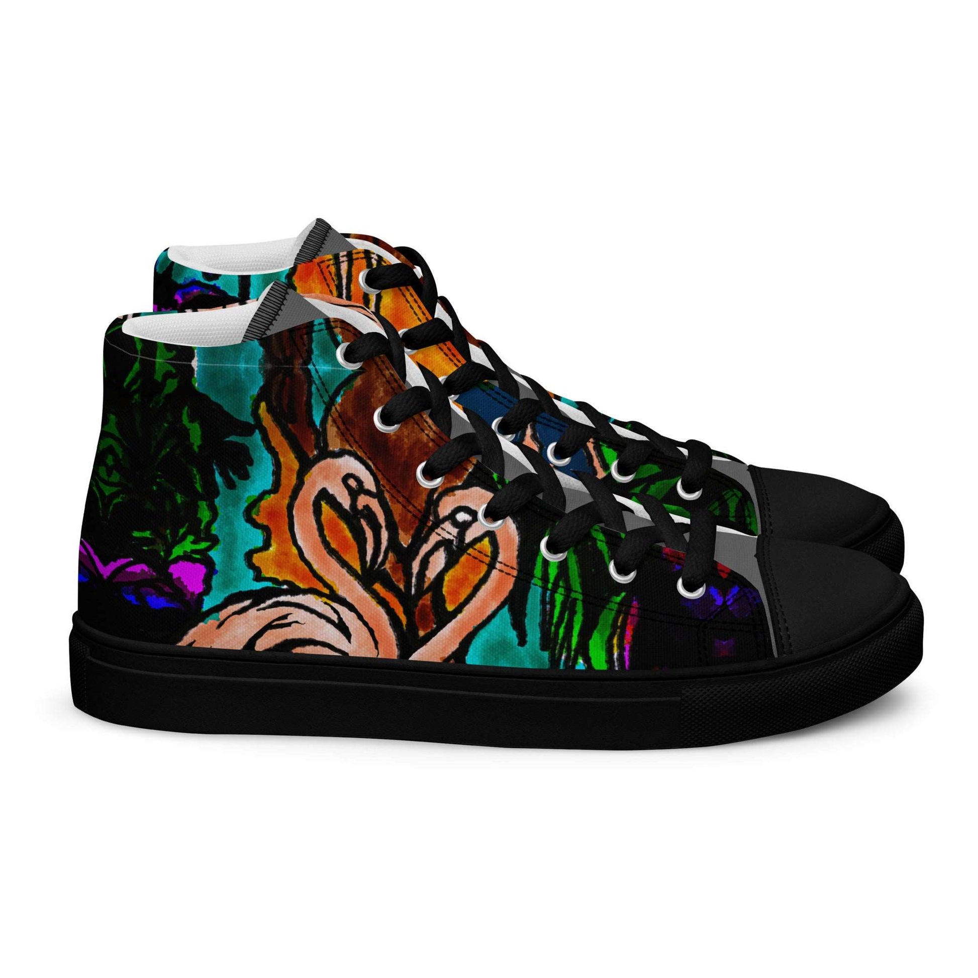 Flamingo Vibe Men’s high top