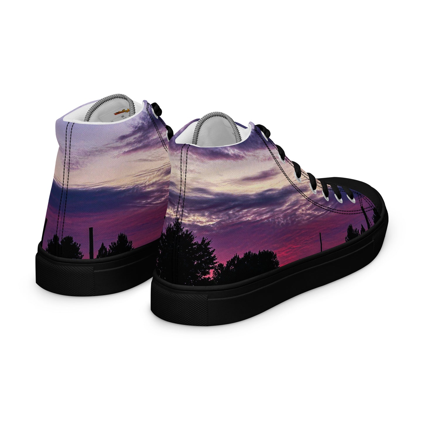 Purple Skylight Men’s high top shoes