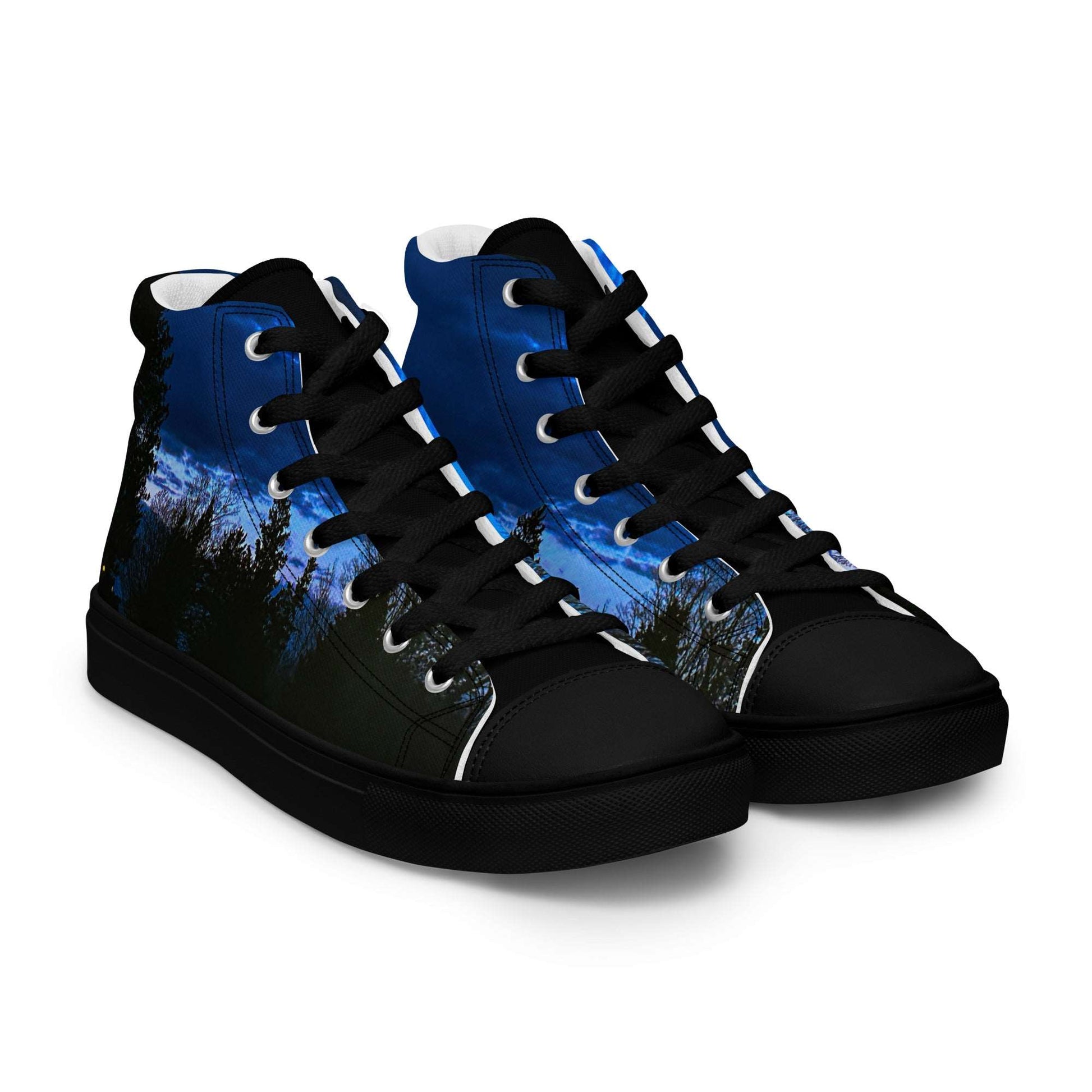 Deep Cyan Sky Men’s high top