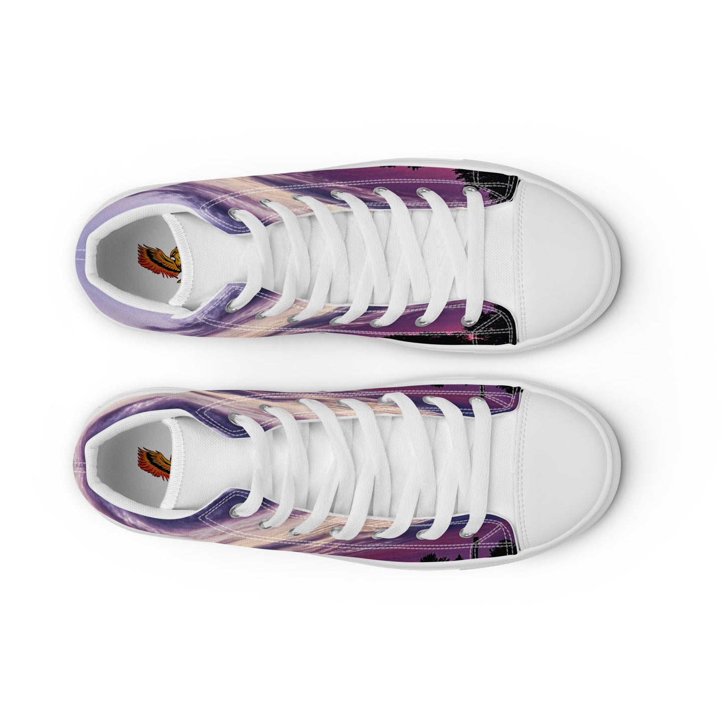 Purple Skylight Men’s high top shoes