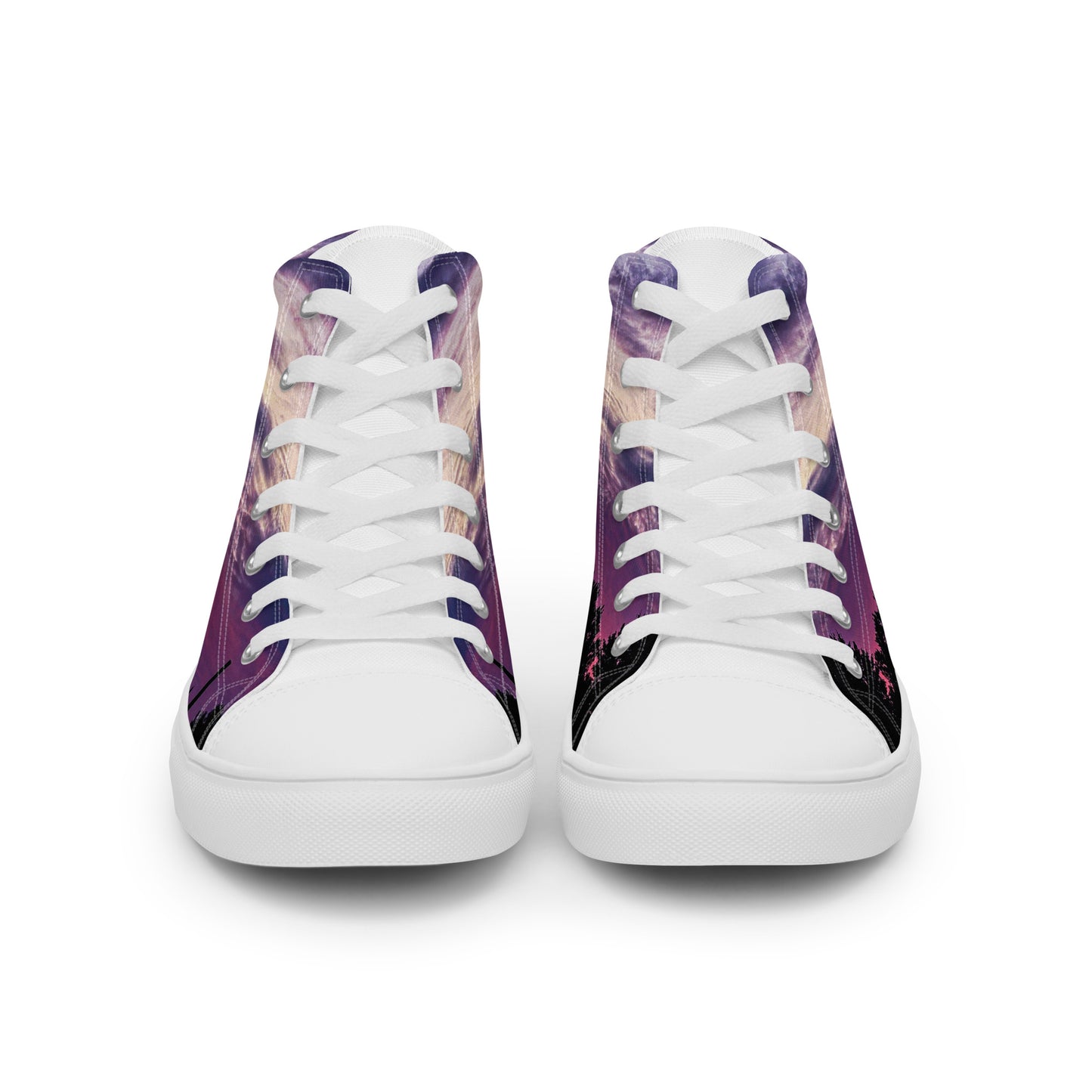 Purple Skylight Men’s high top shoes