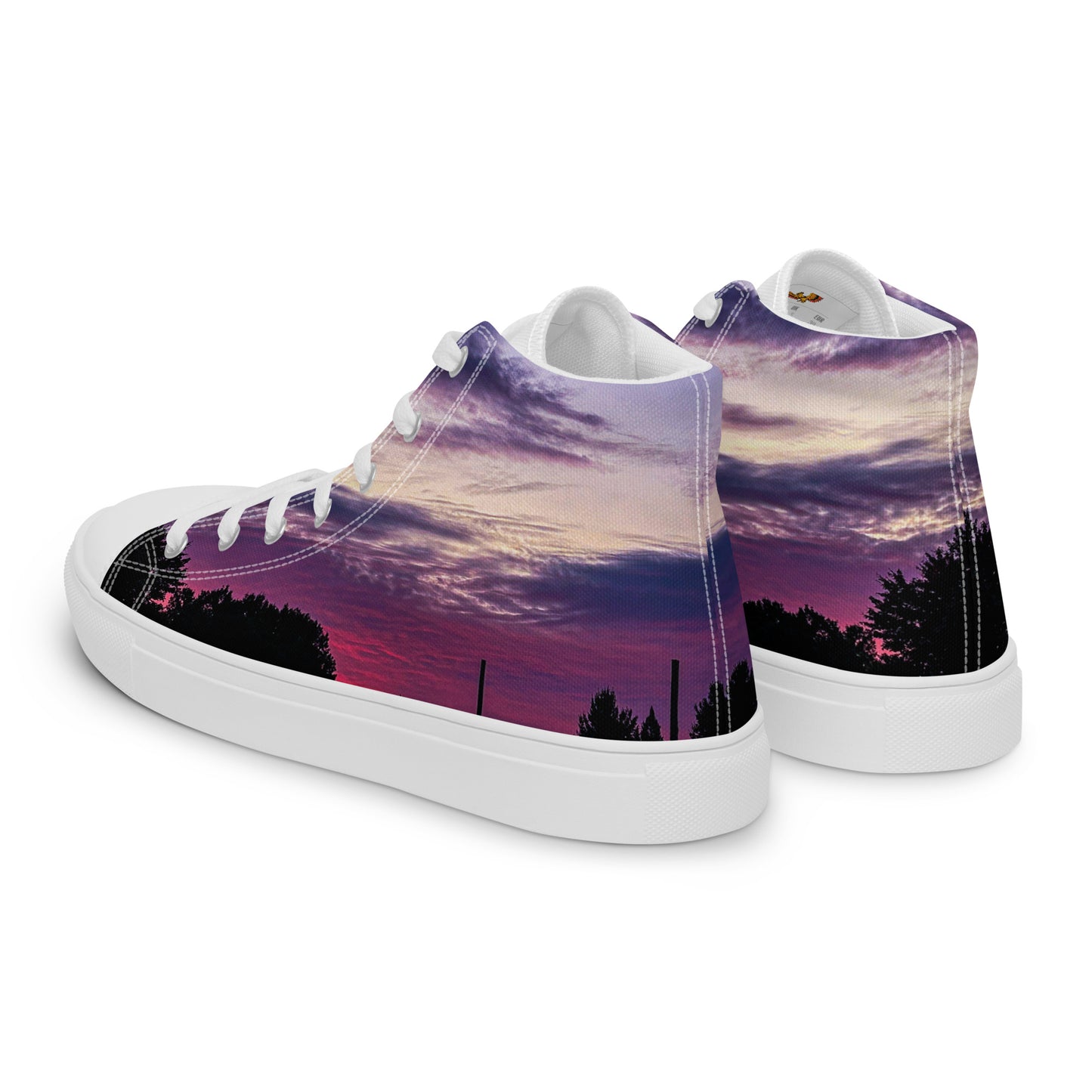 Purple Skylight Men’s high top shoes