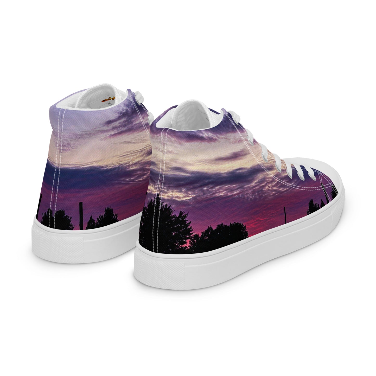 Purple Skylight Men’s high top shoes