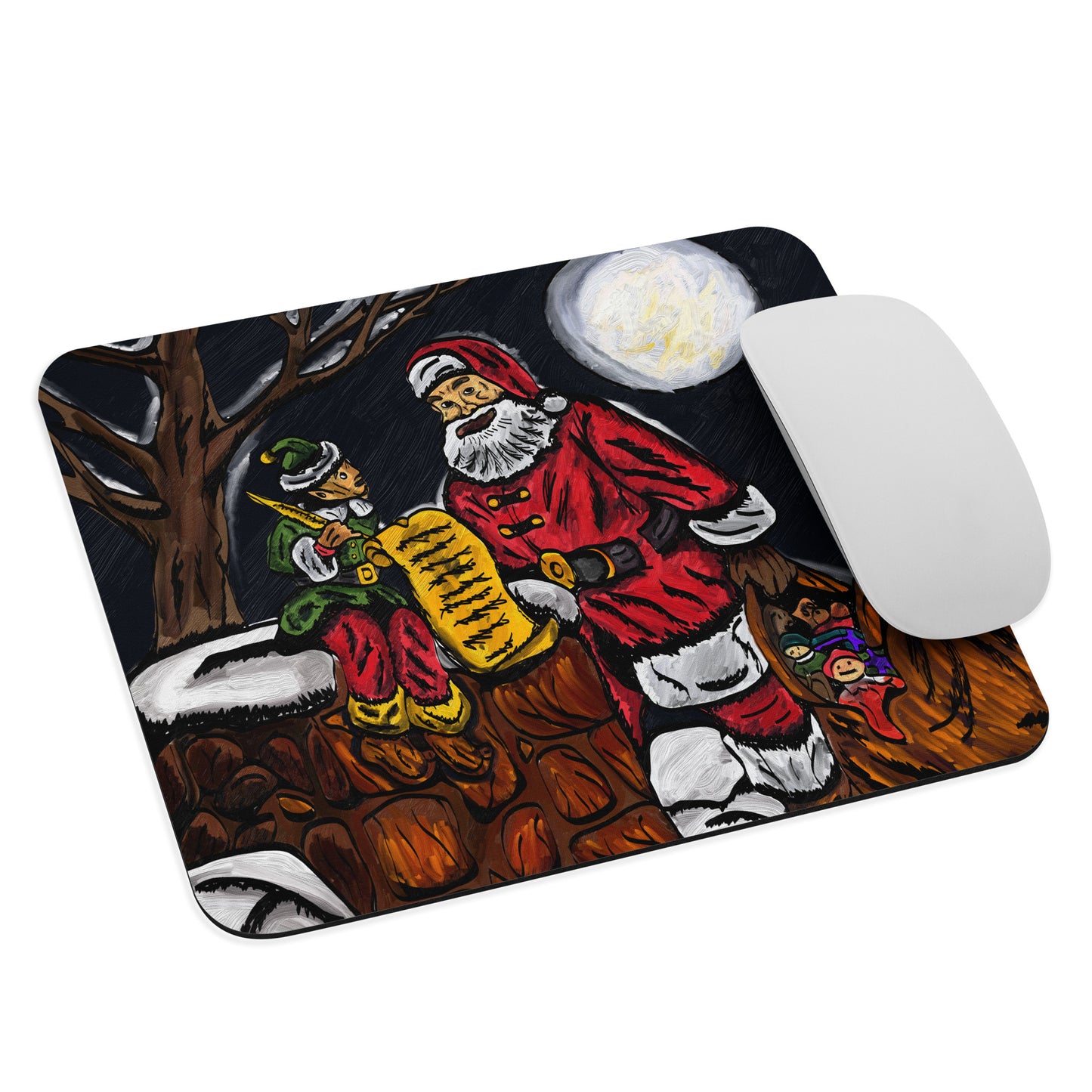 A Night With Santa Mouse pad