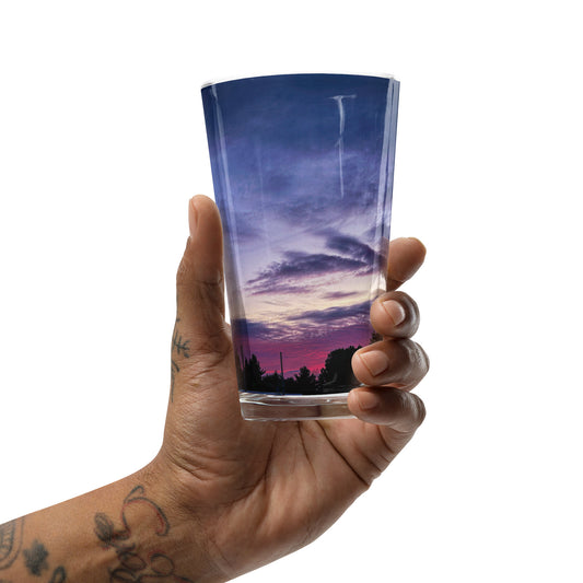 Purple Skylight Shaker pint glass