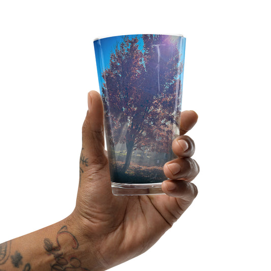 Smokey Tree Color Shaker pint glass