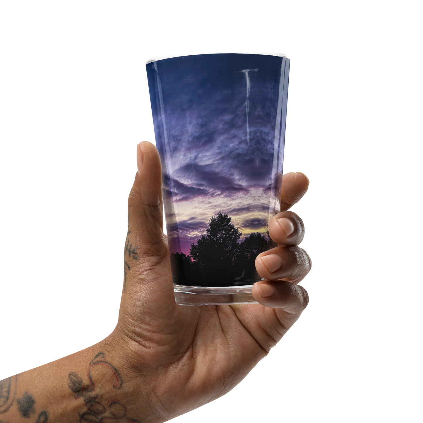 Purple Skylight Shaker pint glass