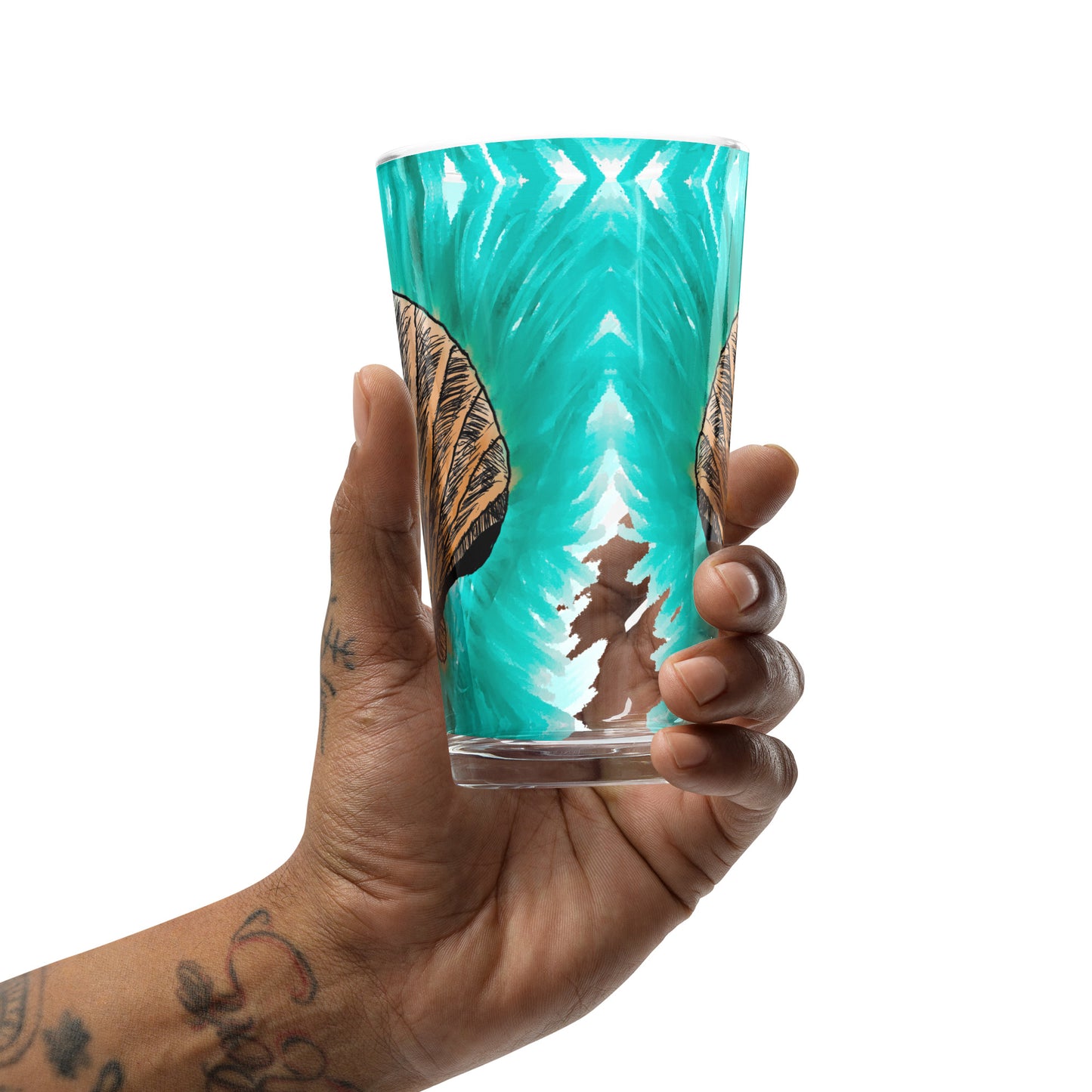 Melt Seashell Shaker pint glass