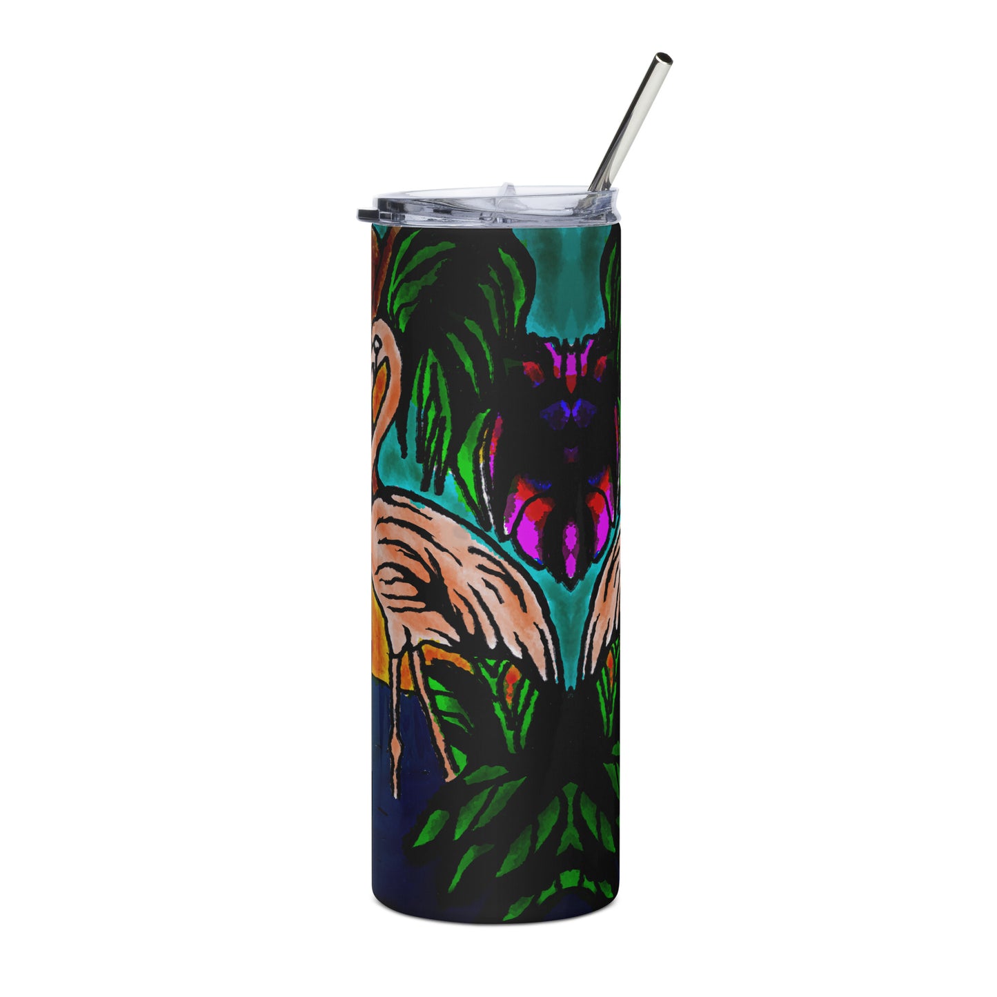 Flamingo Vibe Stainless steel tumbler