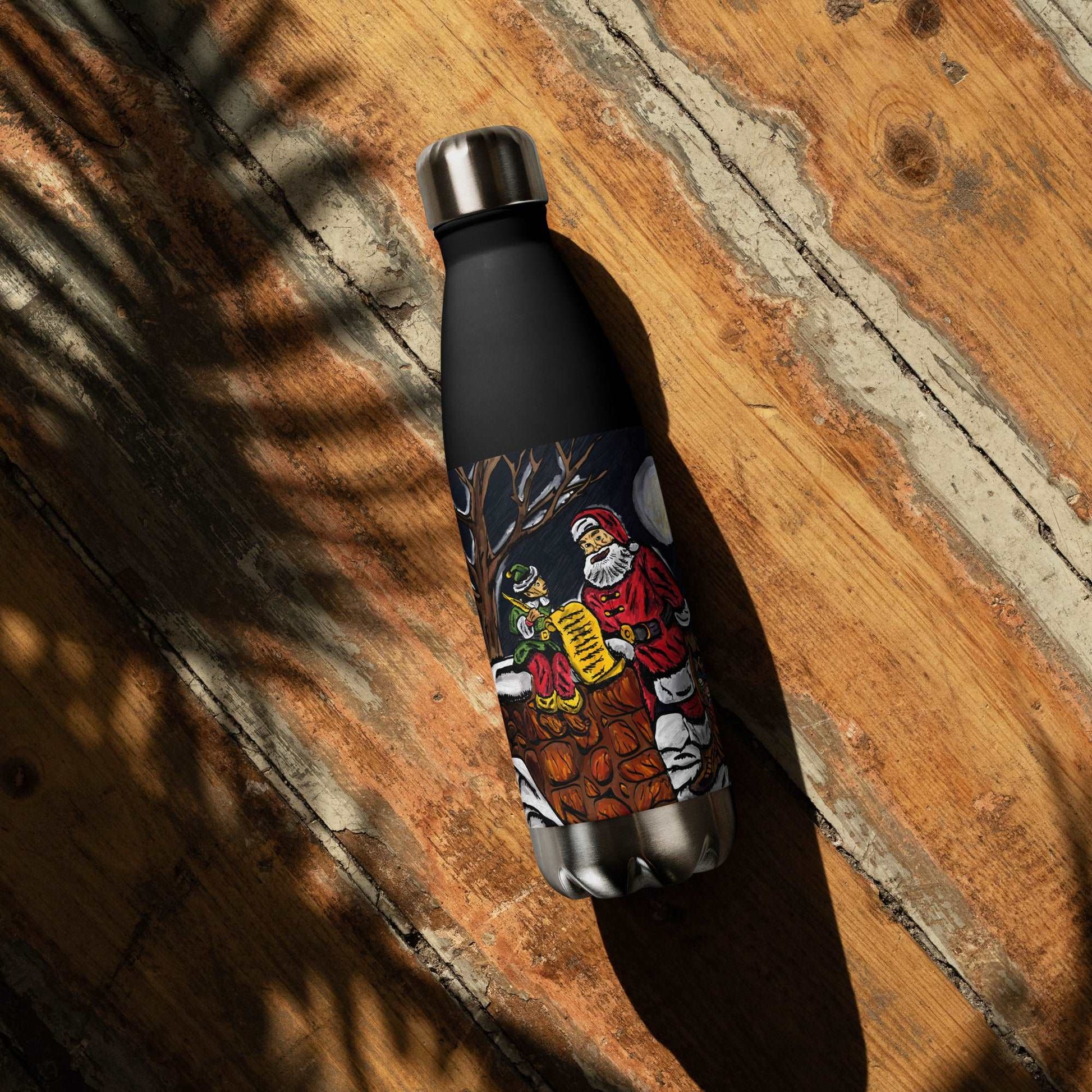 A Night With Santa Stainless steel water bottle