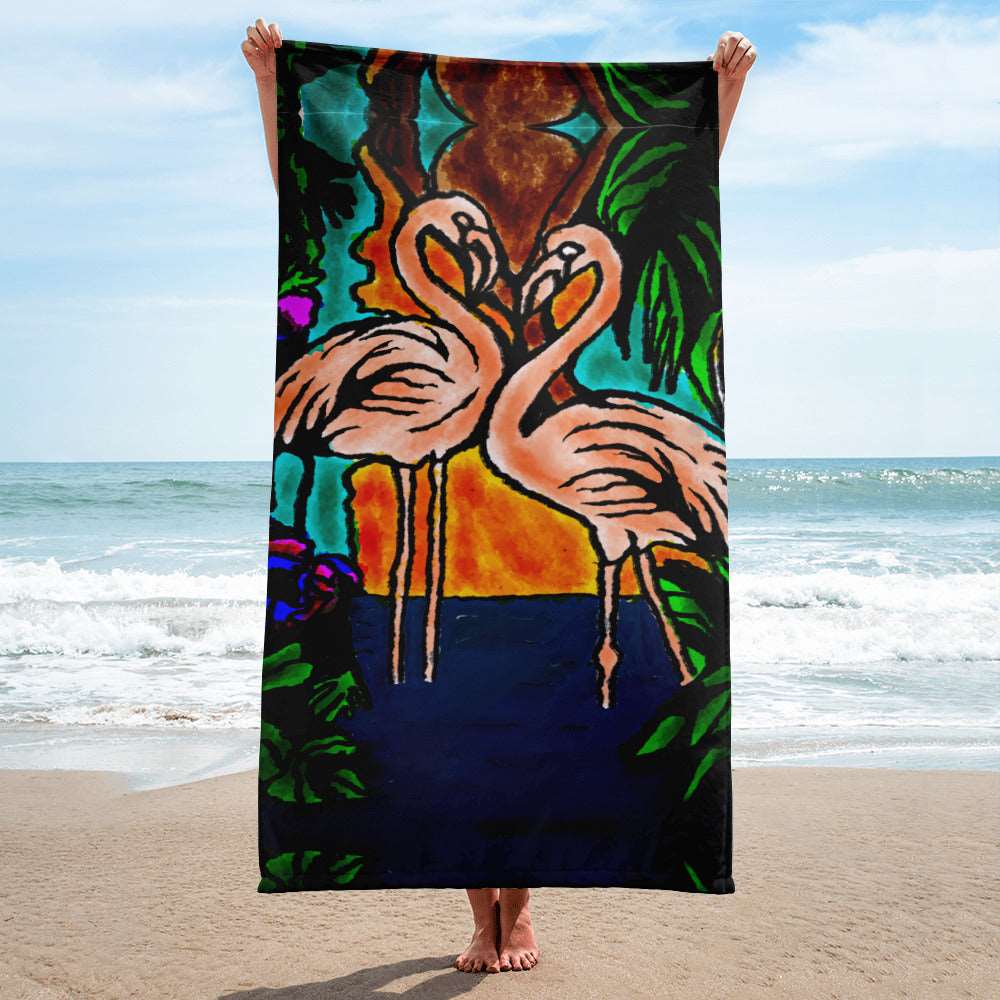 Flamingo Vibe Towel