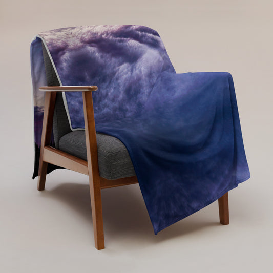 Purple Skylight Throw Blanket