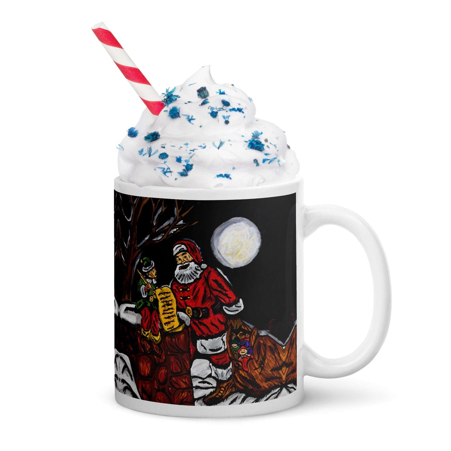 A Night With Santa glossy mug