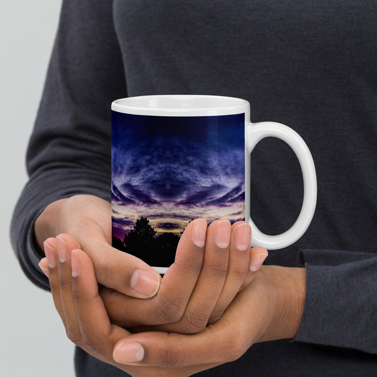 Purple Skylight glossy mug