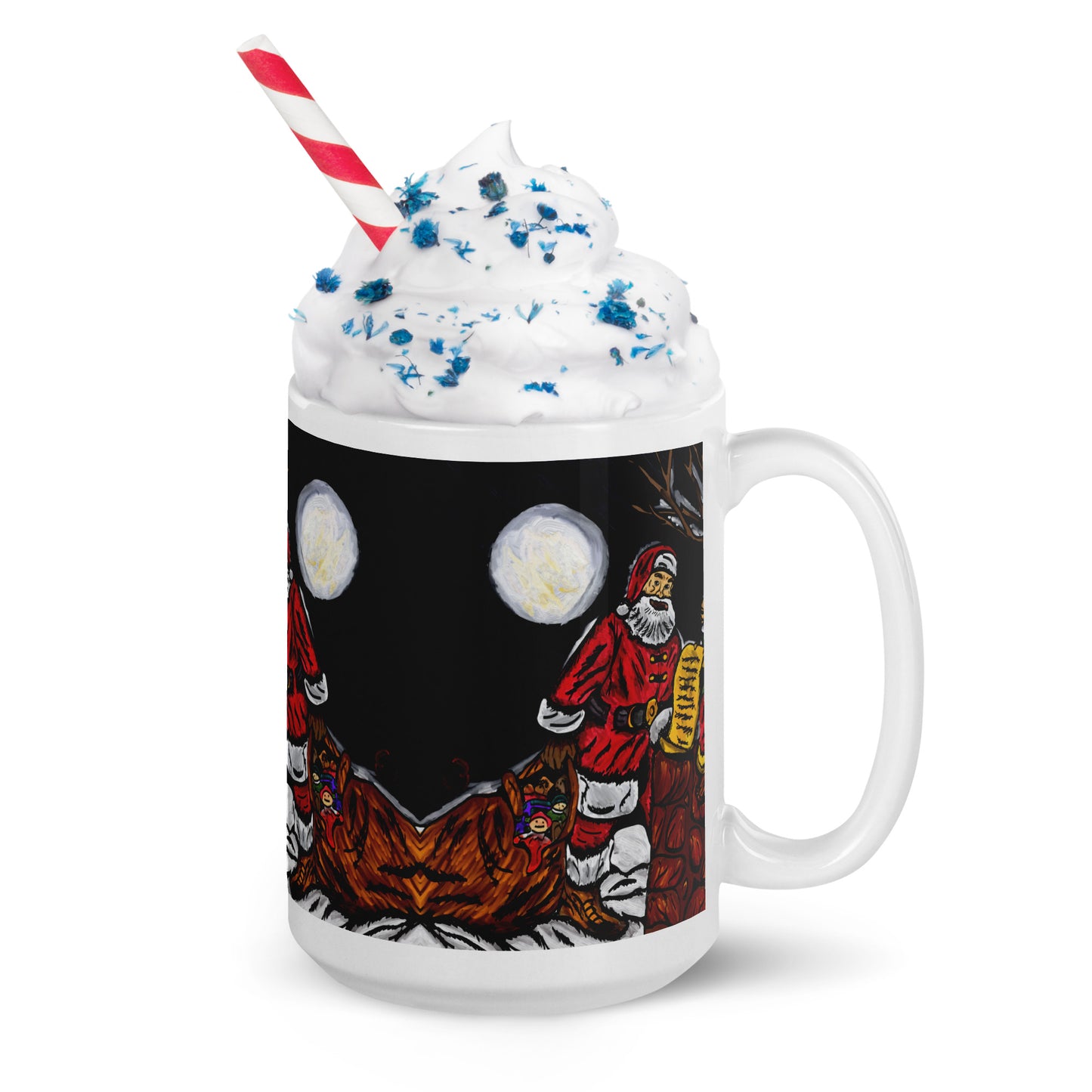 A Night With Santa glossy mug