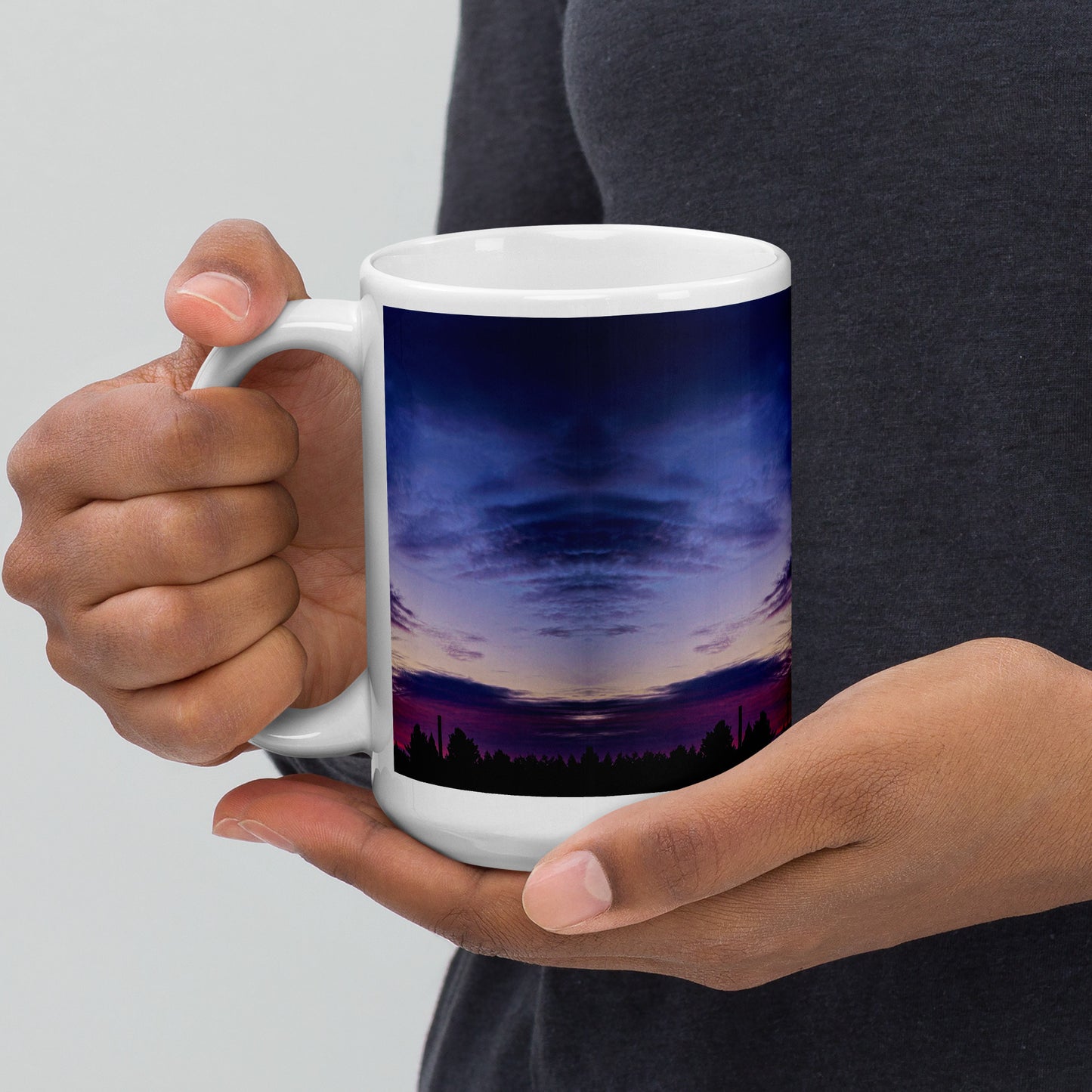 Purple Skylight glossy mug