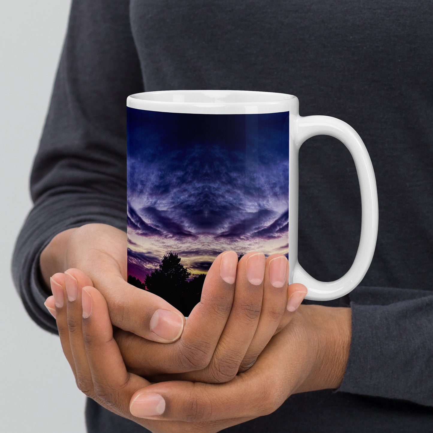 Purple Skylight glossy mug