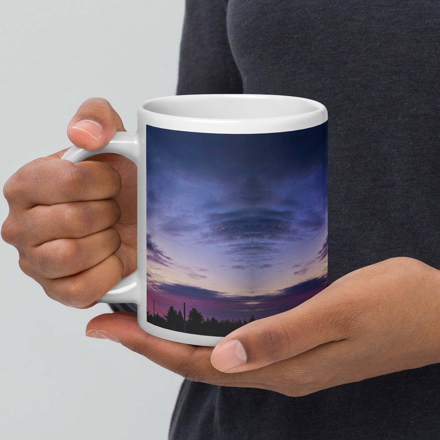 Purple Skylight glossy mug