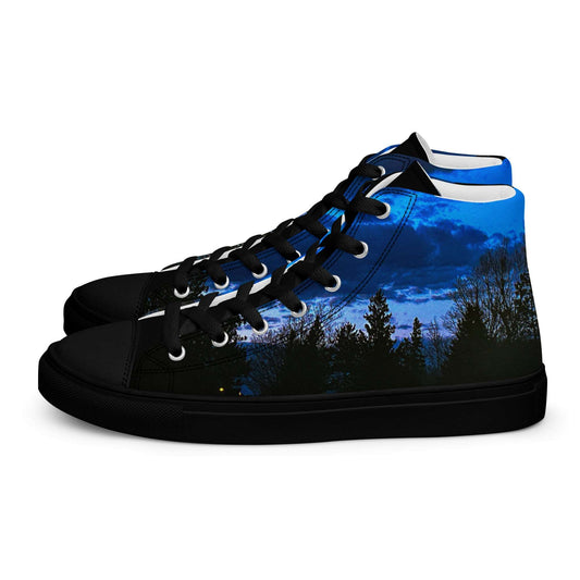 Deep Cyan Sky Women’s high top