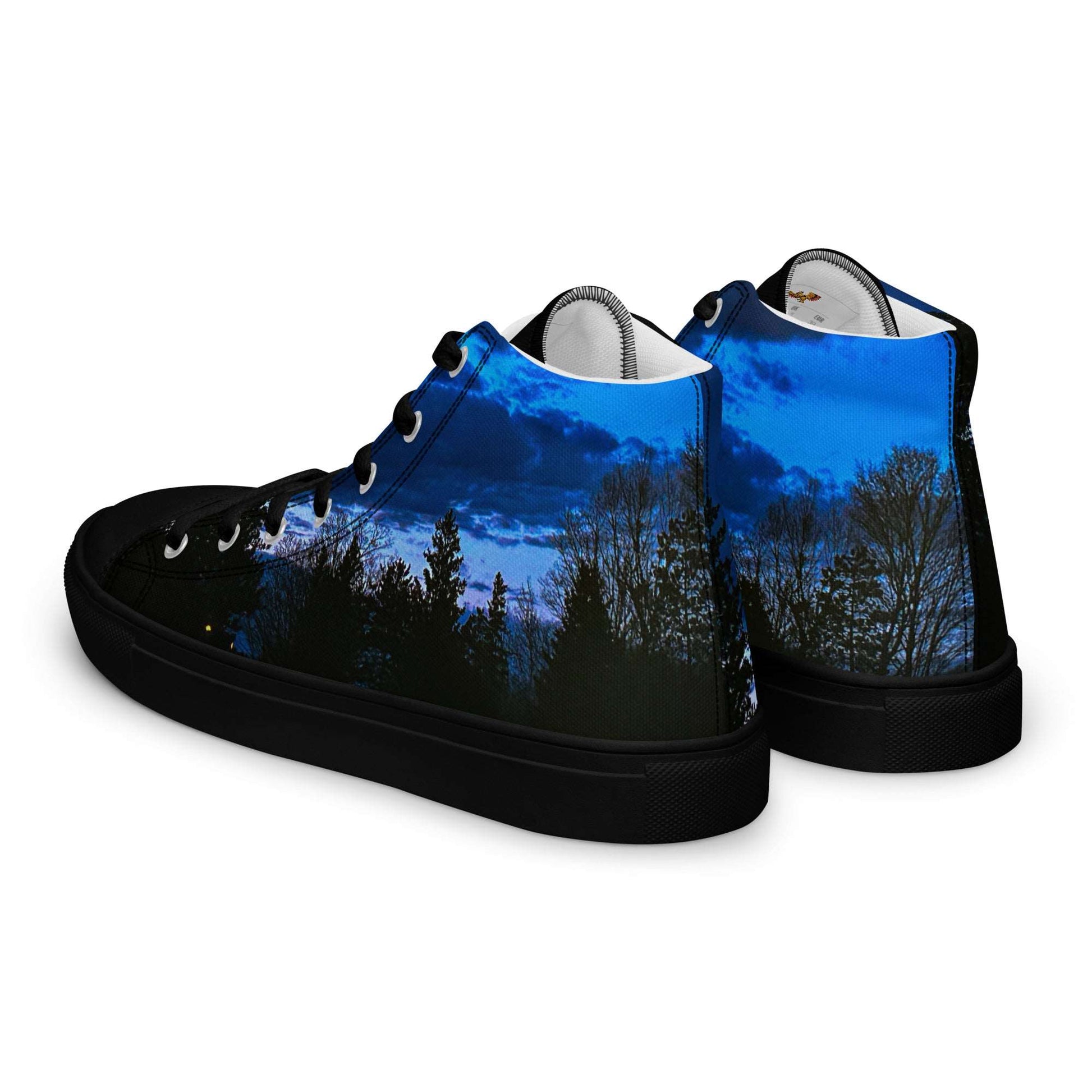 Deep Cyan Sky Women’s high top