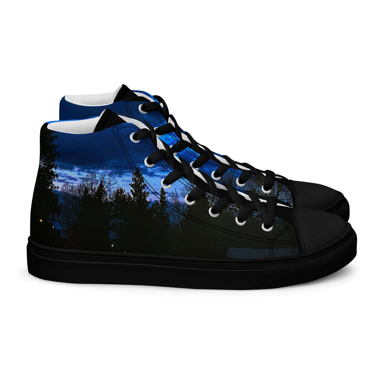 Deep Cyan Sky Women’s high top