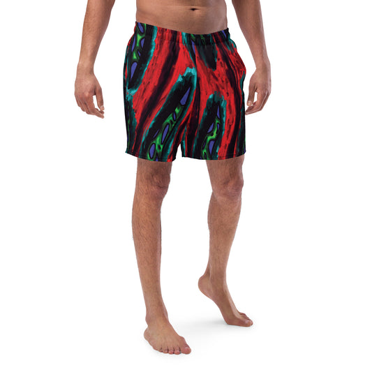 Reptilian swim trunks