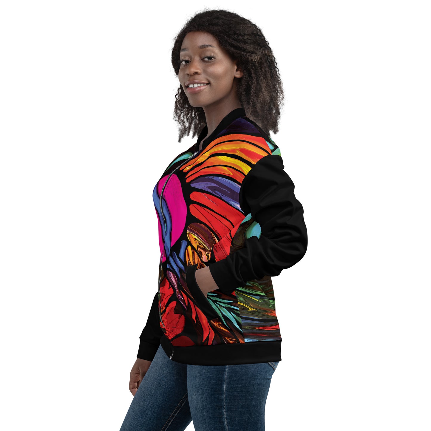 Stellar Psychedelic Women's Bomber Jacket