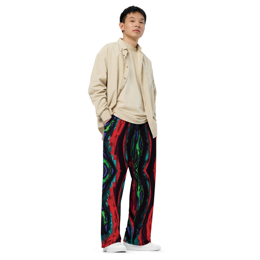 Red Python pants